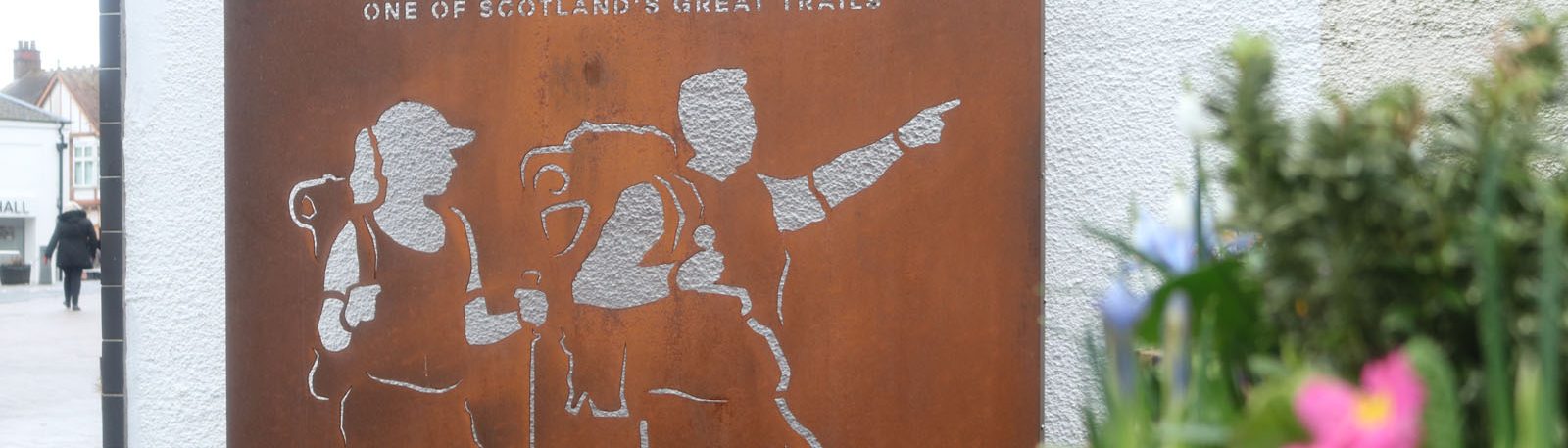 West Highland Way Walker Outline - perfect for selfies