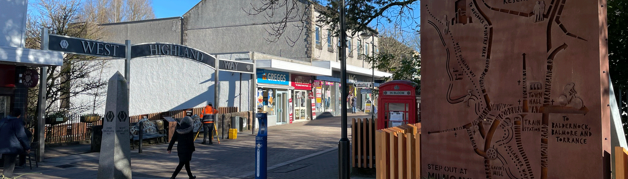 Start of the West Highland Way in Milngavie