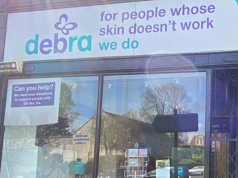 Debra Charity shop in Milngavie