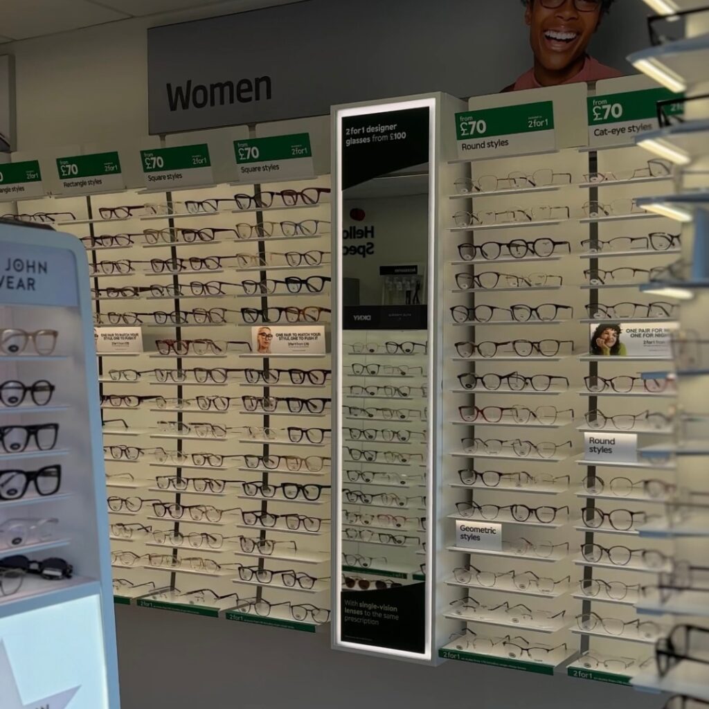 Specsavers Milngavie interior of store