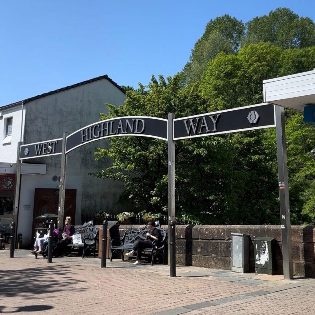 Start of the West Highland Way in Milngavie