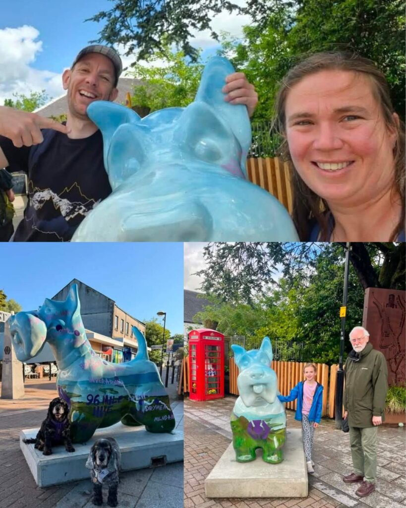 Pictures taken with the Scotties in the City dog in Milngavie 